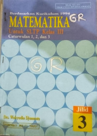 Image of Matematika Untuk SLTP Kelas III Jilid 3